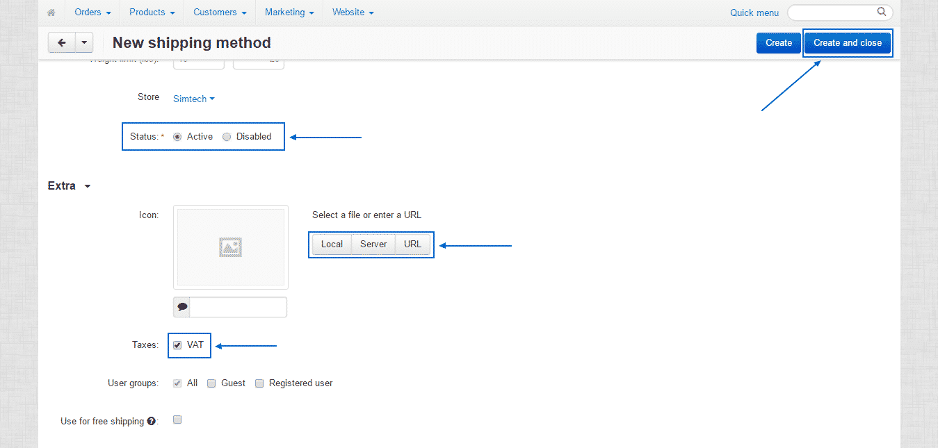 How to manage shipping settings in CS-Cart?