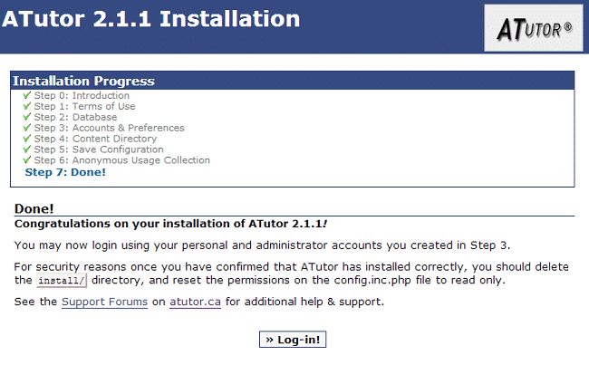 aTutor Manual Installation